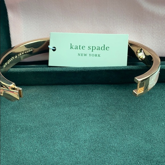 Authentic New Kate Spade Open Punch Bangle - Picture 5 of 5